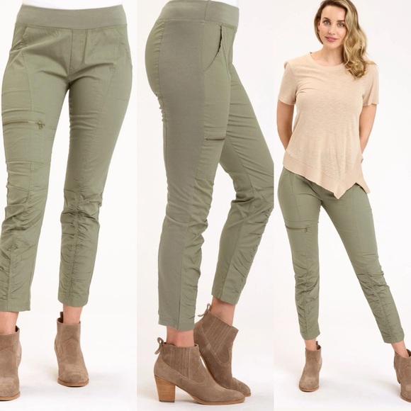 SOLD XCVI malanda pant in Charcoal Hillside Moss Green Size XSmall Wearables - Picture 2 of 6